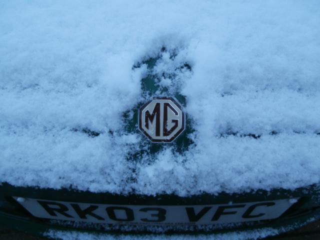 MG Badge in the Snow