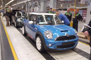 MINIs on the production line