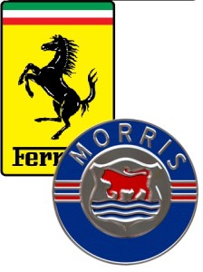Morris and Ferrari Logos
